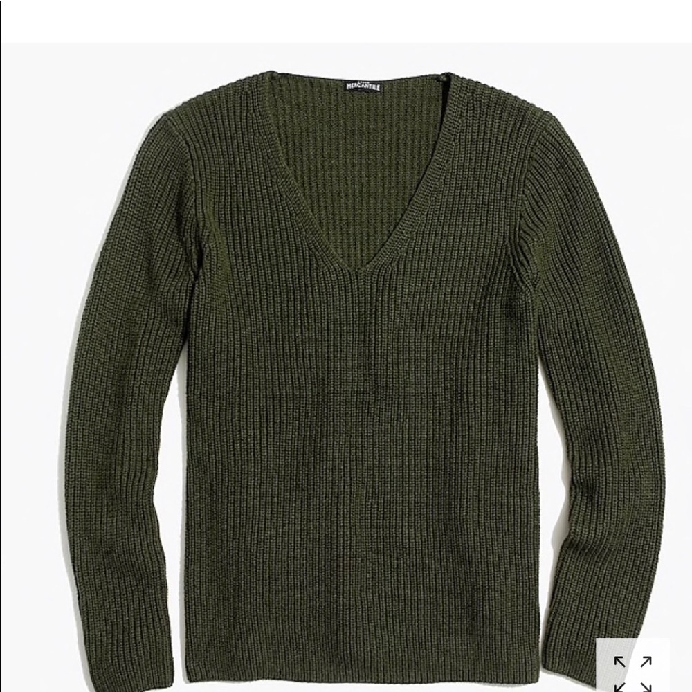 JCREW Heather V-Neck pull over sweater. New w tags